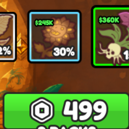 Build a Ring Farm | Primal Seed Pack 3 Pack | 499 Robux